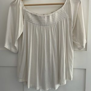 American Eagle white off the shoulder top
